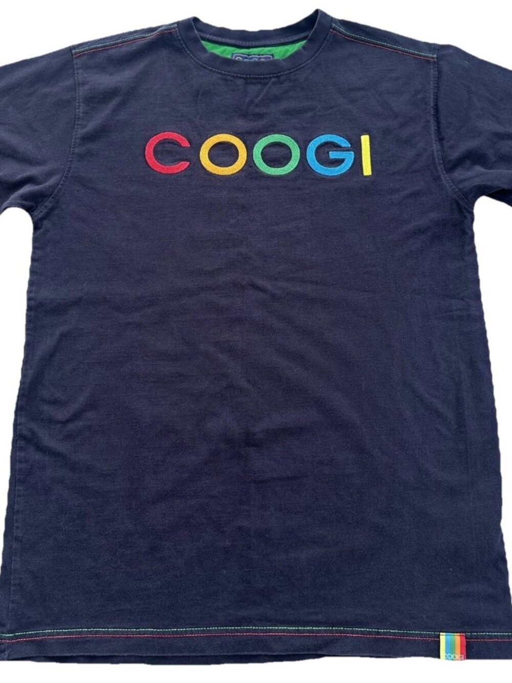 COOGI Mens T-Shirt XL Navy Blue Graphic Embroidered Logo